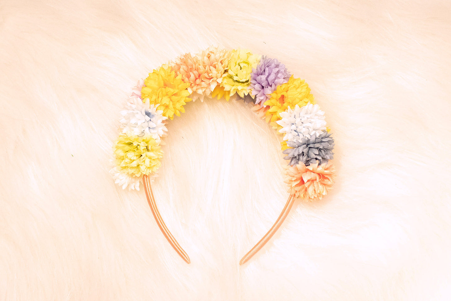 Floral Harmony - Gekleurde Bloemenhaarband | Handgemaakte Haaraccessoire voor Magische en Elegante Stijlen | by Odette Design