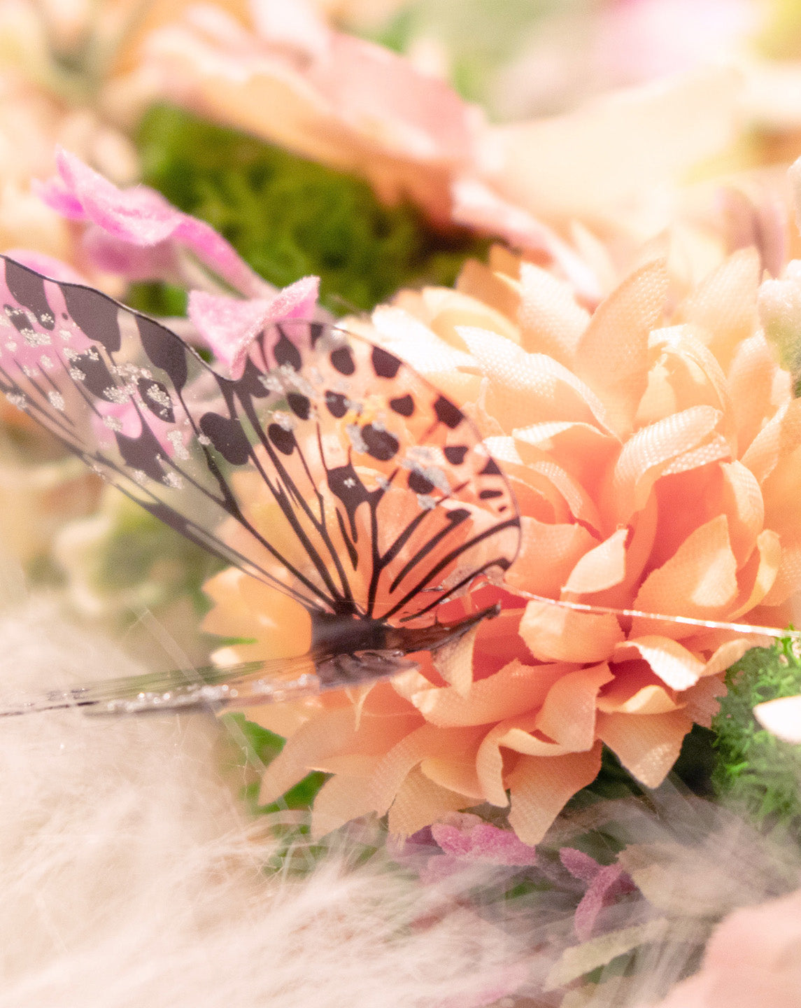 Celestial Grace - Halo Crown Zilver met Bloemen | Handgemaakte Haaraccessoire voor Magische en Elegante stijlen | by Odette Design