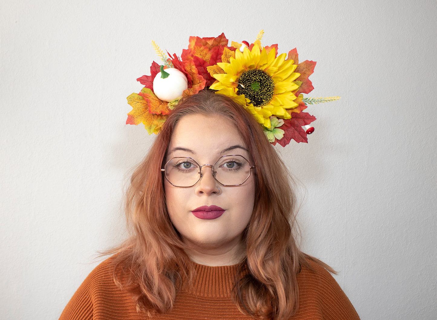 Enchanted Fall - Haarband in Herfst Thema met Lampjes | Handgemaakte Haaraccessoire voor Magische en Elegante stijlen | by Odette Design