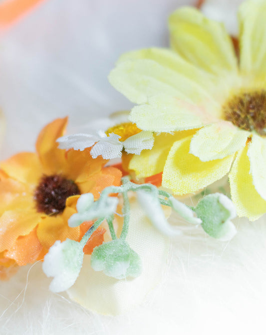 Orange Floral Hairband