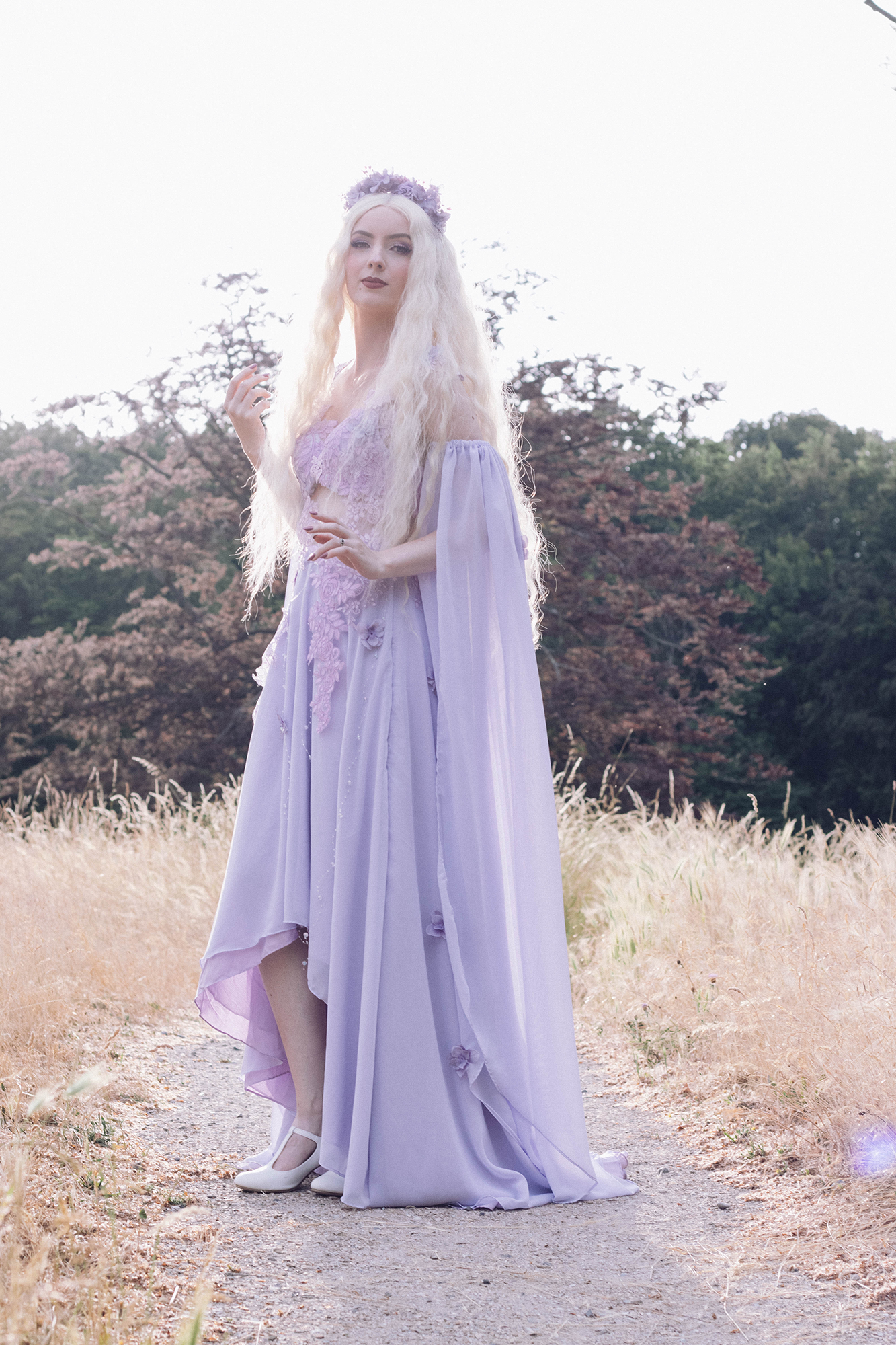 Lavender colored elf dress