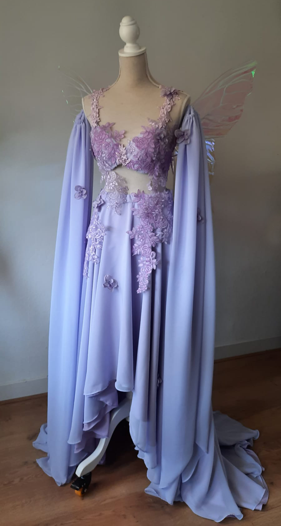 Lavender colored elf dress